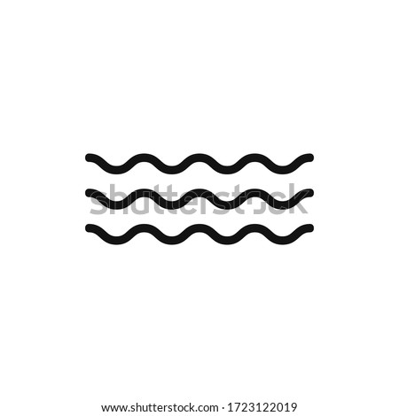 Wave icon vector. Simple wave sign