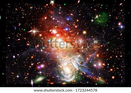 Gorgeous galaxy and stars. The elements of this image furnished by NASA.
