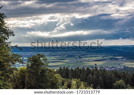 Country view  after a rainy day Royalty-Free Stock Photo #1723313779