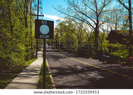 Blank Route Road sign for custom number