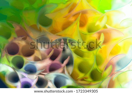 colorful plastic petals background, pattern