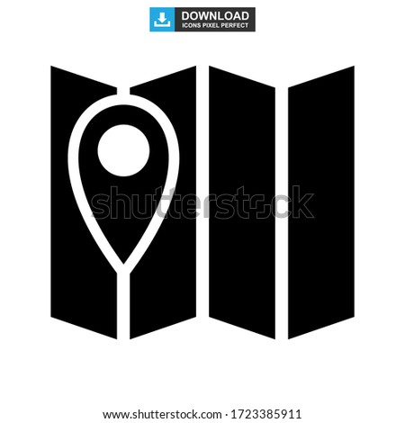 map icon or logo isolated sign symbol vector illustration - high quality black style vector icons
