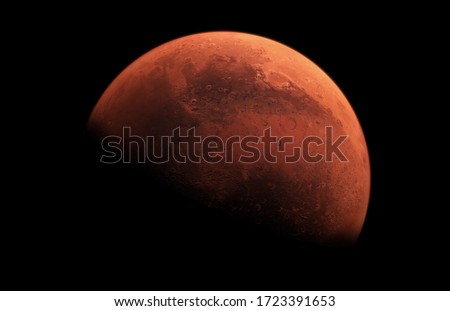 Picture of Mars the Red Planet Royalty-Free Stock Photo #1723391653
