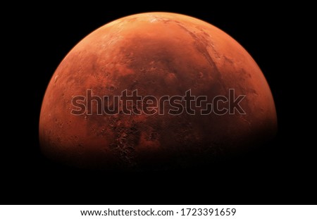 Picture of Mars the Red Planet Royalty-Free Stock Photo #1723391659
