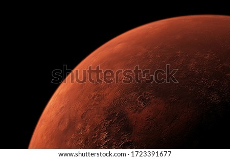 Picture of Mars the Red Planet Royalty-Free Stock Photo #1723391677