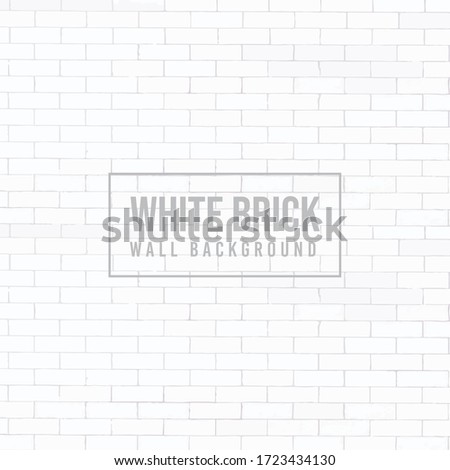 white brick wall Isolated background vector