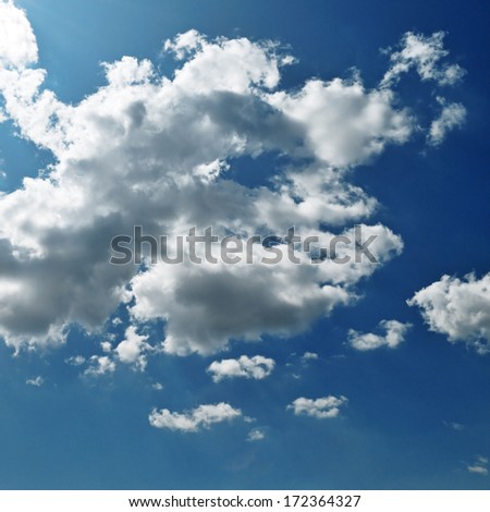 cloud in  blue sky
