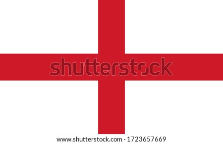 England national Flag Vector illustration. Royalty-Free Stock Photo #1723657669