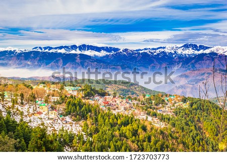 View at Dalhousie, Himachal Pradesh, India Royalty-Free Stock Photo #1723703773