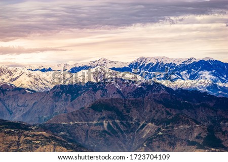 View at Dalhousie, Himachal Pradesh, India Royalty-Free Stock Photo #1723704109