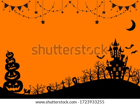 Cute background design for Halloween Royalty-Free Stock Photo #1723933255
