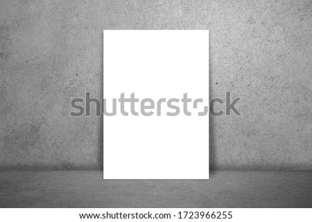 Mockup template, paper white on texture background empty for presentation or ads, elements for advertising, business branding, board blank for design, canvas print or card, object art.