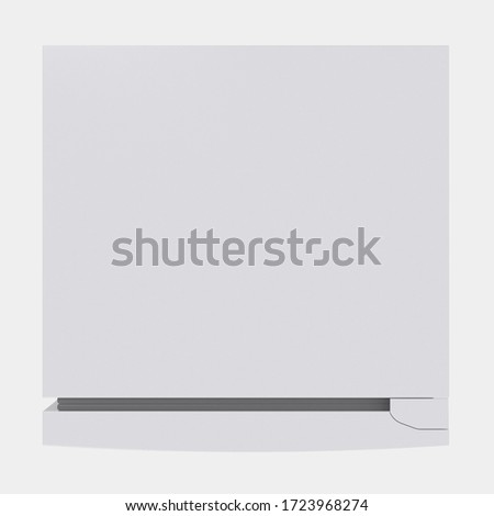 Refrigerator isolated on background with mask. 3d rendering - illustration