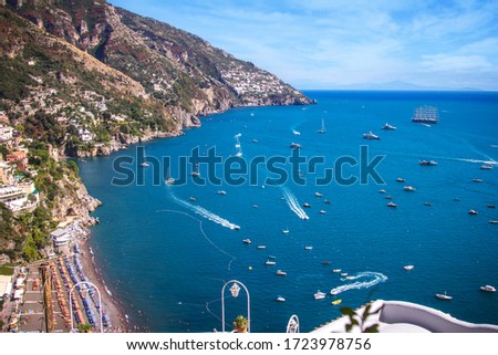 The Amalfi Coast (Italian: Costiera Amalfitana) Royalty-Free Stock Photo #1723978756