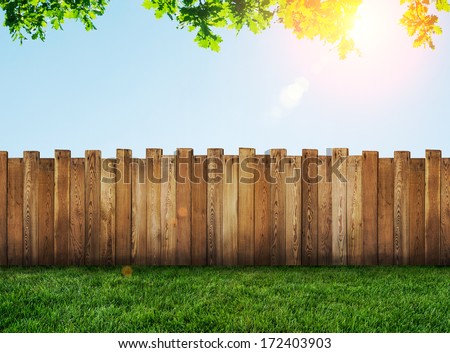 garden fence Royalty-Free Stock Photo #172403903