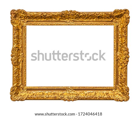 vintage frame on white background isolated