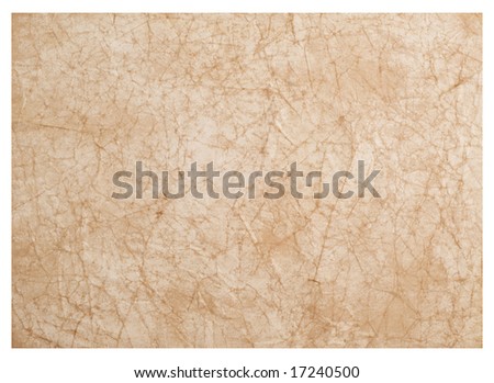 wrinkled paper great as a background isolated on white