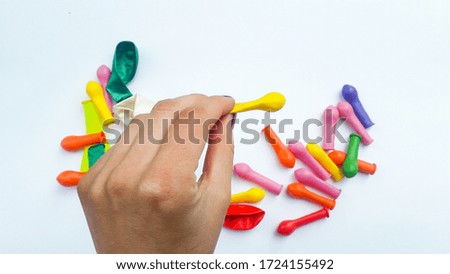 children's balloons multi colored small

