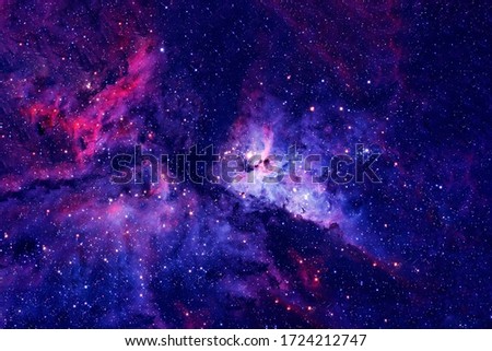 Deep space, beautiful space background. Elements of this image were furnished by NASA. Royalty-Free Stock Photo #1724212747