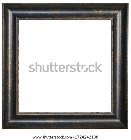 
Brown frame. Isolated object on a white background.