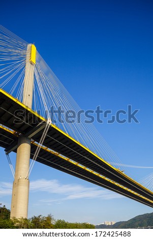 Suspension bridge in Hong Kong 