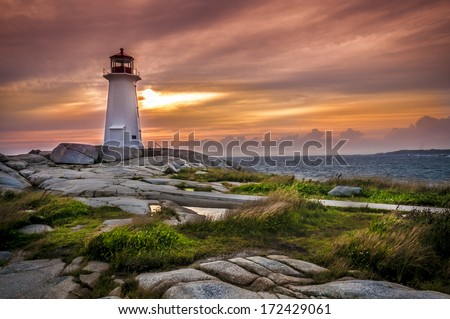 Peggy's Cove, St. Margarets Bay, Nova Scotia Royalty-Free Stock Photo #172429061