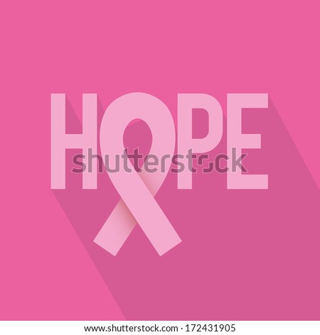 breast cancer over pink  background vector illustration