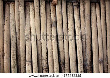 Stock photo bamboo fence  background 