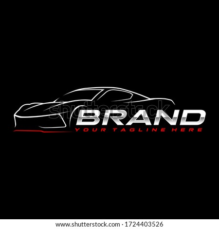 sport car logo template, Perfect logo for business related to automotive industry Royalty-Free Stock Photo #1724403526