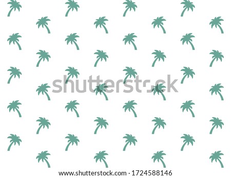 
Green palm tree pattern, 
nature background