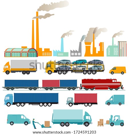 Industry, factories and freight, transportation