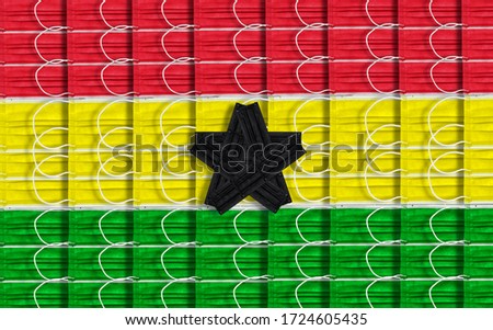 Background Of Are Plane Of Color Mask To Make Flag Of Ghana