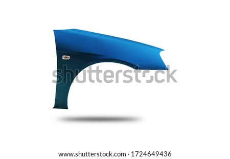 Side with colorful technology wheels on white background clipingpart