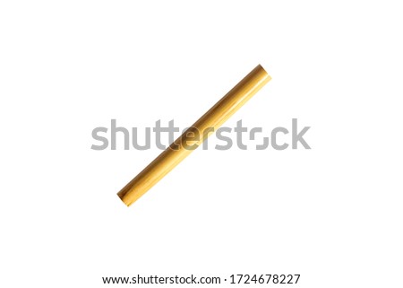 Cane for oboe reed isolated on white background