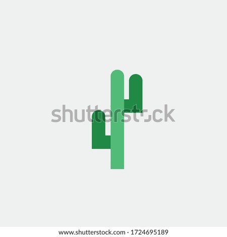 cactus desert plant vector icon