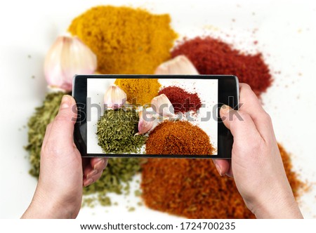 Taking picture of food with the phone