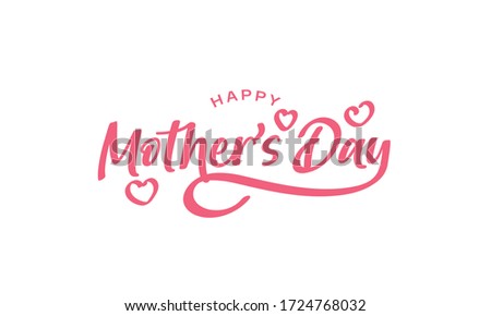 Letter Happy Mothers Day Card Royalty-Free Stock Photo #1724768032