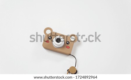 Funny Kids Toys Camera isolated on White Background