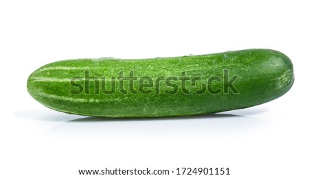 cucumber vegetable isolated on white background Royalty-Free Stock Photo #1724901151