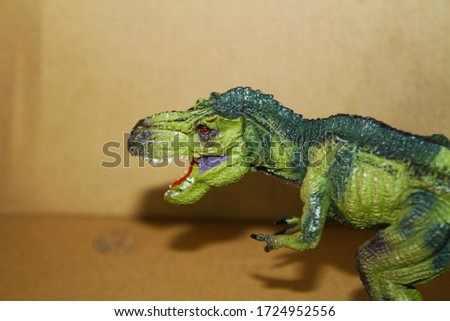 T-rex Dinosaur Toys With Selective Focus Techniques