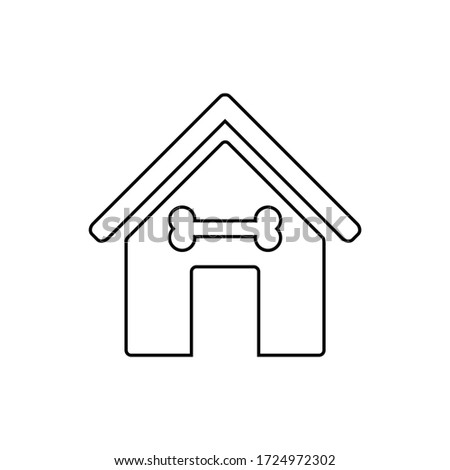 pet house. puppy home vector 