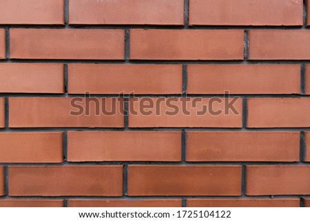 Orange bricks pattern of exterior. New Bricked wall textures.