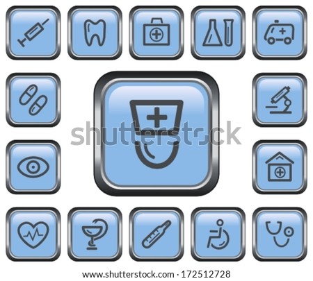 Medical button set