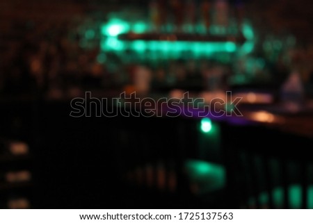 Blur Background Bar and Restaurant