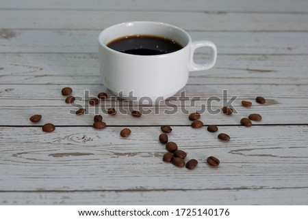 coffee concept from top view