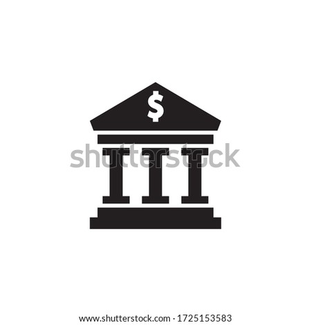 bank icon vector eps trendy design template logo signage illustration clip art