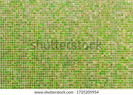 Green mosaic tiles for background