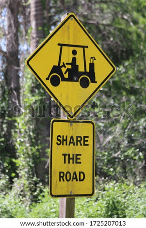 share the road traffic sign