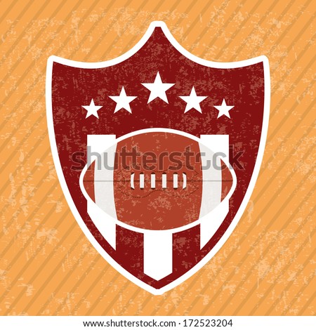 american football design over  lineal background vector illustration 
