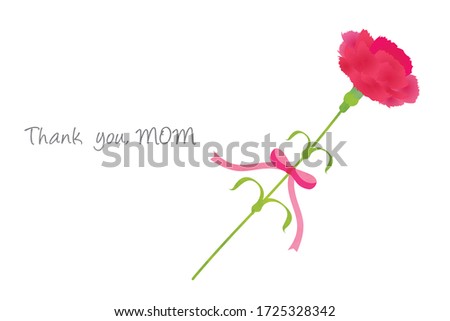 Clip art of carnation gift to send on mother's day